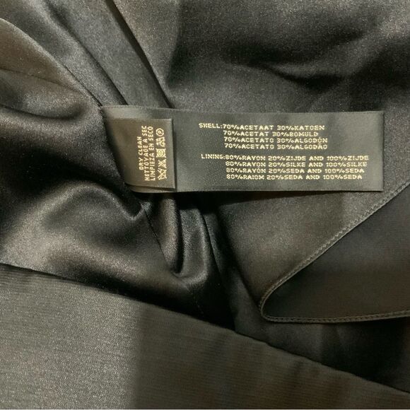 Ralph Lauren black label Evening Cocktail dress black beaded strapless size 10 - Picture 9 of 10